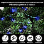 Christmas Yard String Lights, 16ft 50 LED Waterproof