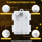 8ft LED Patio String Lights, Waterproof Outdoor