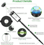 6-Pack IP65 Solar Landscape Lights for Walkway