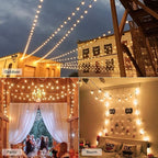 Outdoor String Lights, 50ft Brown Waterproof LED