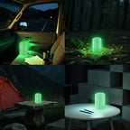 4-Pack Hanging Solar Lanterns, Waterproof LED Porch Lights
