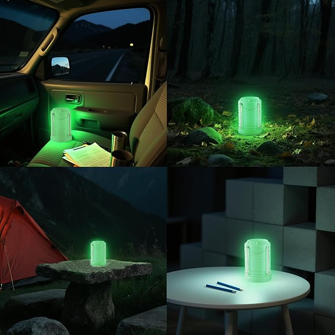 4-Pack Hanging Solar Lanterns, Waterproof LED Porch Lights