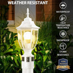 Lamp Post Light for Outdoor Posts, White Waterproof