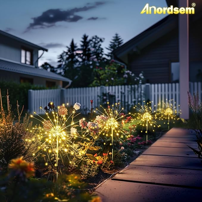 120 LED Starburst Firework Lights, Garden