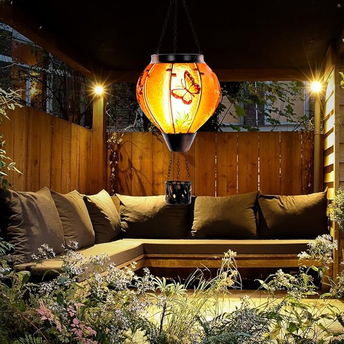 Butterfly Solar Garden Lanterns, Decorative Waterproof LED