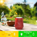 Garden Solar Lantern Set 4-Pack, Elegant Patio Lighting