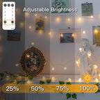 Christmas Fairy Lights, 66ft 200 LED Battery Twinkle Lights
