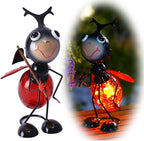 Ladybug Solar Lawn Figurine Light, Waterproof