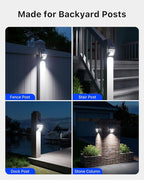 Solar Step Lights 8-Pack, Waterproof Yard