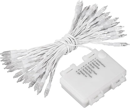 16ft Christmas LED String Lights, Waterproof Timer Lights