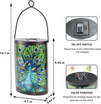 Solar Peacock Lanterns, Outdoor Hanging LED Decor
