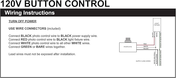 Solus SPC-688 Dusk-to-Dawn Button Sensor for Outdoor Fixtures and Lamp Posts – Auto Photocell Control, 120V, UL Listed, Black (Pack of 4)