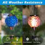 Courtyard Solar Yard Lanterns, Charming Waterproof LED