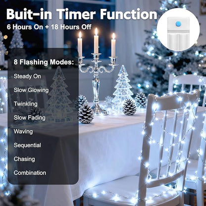 Christmas Yard String Lights 10-Pack, 10ft 30 LED Waterproof