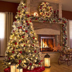 2-Pack 33ft Christmas LED String Lights, Waterproof Timer Lights
