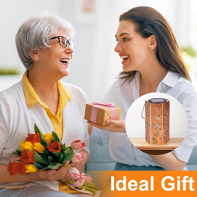 Butterfly Solar Lantern Set 4-Pack, Elegant Outdoor Lighting