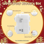 Battery Christmas Lights, 16.4ft Cool White Timer