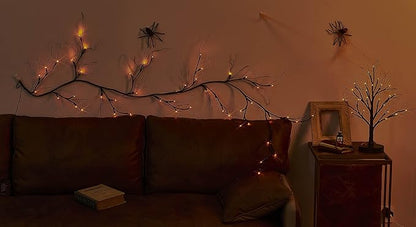 6ft Halloween LED String Lights, Waterproof Timer Lights