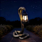 11.22" Solar Snake Garden Statue Light, Outdoor Decor