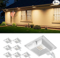 8-Pack Warm White Solar Dock Lights, Outdoor LED