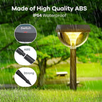 Warm White Solar Pathway Lights 8-Pack, Driveway LED