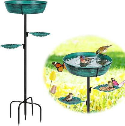 Classic Bird Bath & Feeder, Outdoor Metal
