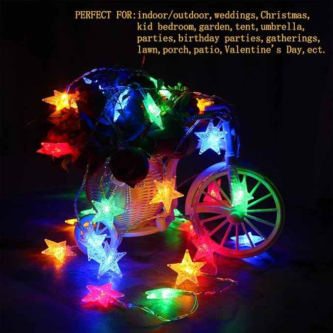 Christmas Porch String Lights, 4ft 50 LED Waterproof