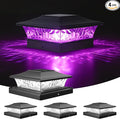 4-Pack RGB Patio Post Cap Lights, Solar LED