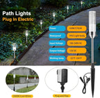 Solar Yard Path Lights 6-Pack, IP65 Waterproof