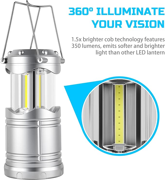 Solar Courtyard Lanterns 4-Pack, Patio Hanging LED Decor
