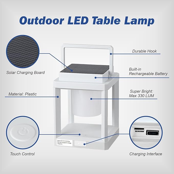 Solar Garden Lanterns, Patio Hanging LED Decor