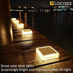 Solar Yard Path Lights 4-Pack, IP68 Waterproof