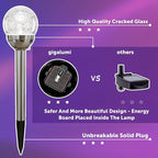 6-Pack Solar Path Lights, Outdoor Garden LED