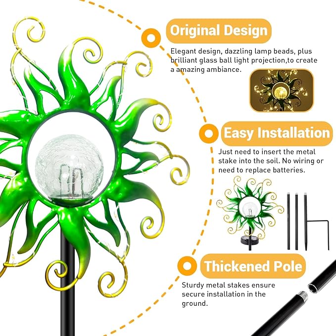 Solar Pathway Lights, Waterproof LED Walkway Lights