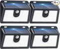 Sleek Solar Patio Lights 4-Pack, Multi-Color LED
