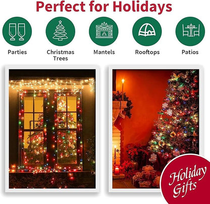Christmas Twinkle Lights, 20ft Waterproof for Patio