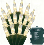 Christmas String Lights, 16ft 50 LED Waterproof Twinkle Lights