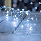 60 LED Christmas Twinkle Lights, 20ft Waterproof for Porch