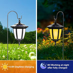 6-Pack Moroccan Solar Hanging Lantern, 34" Outdoor Pendant