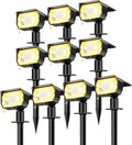 10-Pack Solar Motion Sensor Spotlights, Garden Lights