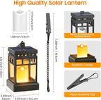 Charming Backyard Solar Lanterns for Yard, Waterproof LED