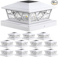 12-Pack Upgraded Solar Post Cap Lights for Patio, LED
