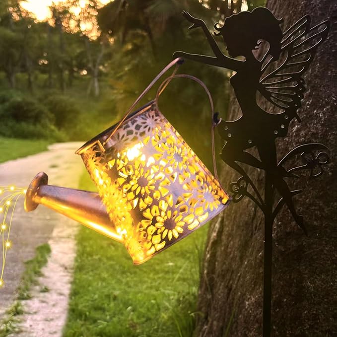 Gnome Solar Hanging Lanterns 2-Pack, Elegant Yard Decor