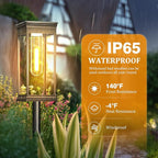 Solar Driveway Path Lights 8-Pack, IP65 Waterproof
