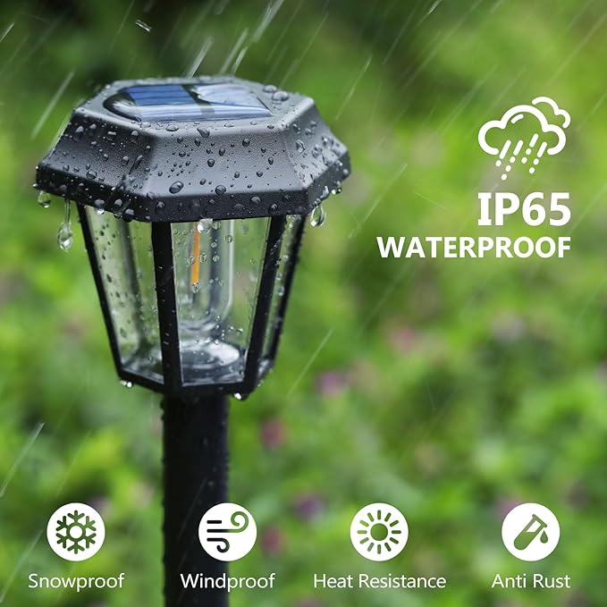 Solar Pathway Lights 8-Pack, Walkway LED