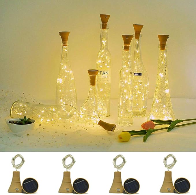 Christmas Fairy Lights 8-Pack, 20 LED Battery Twinkle Lights