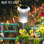 10-Pack Solar Landscape Lights for Driveway