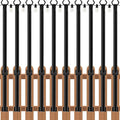 Heavy-Duty String Light Poles 10-Pack, 5ft Deck