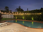 Outdoor String Lights, 48ft White Waterproof LED