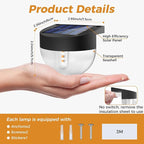 8-Pack Solar Dock Lights, Outdoor LED